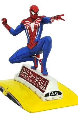 SPIDER-MAN 2018 MARVEL VIDEO GAME: SPIDER-MAN ON TAXI (GALLERY ESTATUA) 23 CM [CAJA] Popular